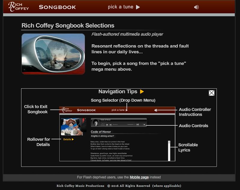 RC Songbook intro screenshot